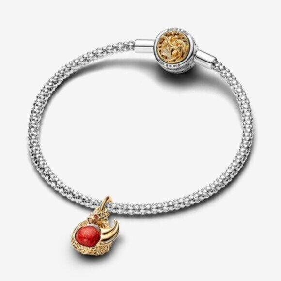 Pandora Game of Thrones Dragon Fire Dangle Charm - Picture 3 of 4